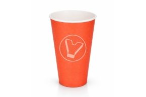 ჭიქა, 400 მლ, წითელი 