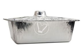 ალუმინის ფორმა "ქვაბი" თავსახურით SP-328, 330*210*95 მმ., 6200 მლ.