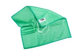 მიკროფიბერის ხელსახოცი მინებისათვის 35*35, 265 გმ (მწვანე)