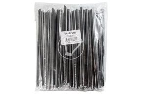 საწრუპი მილები სწორი, შავი, ინდ. შეფუთვაში d - 8 მმ, - 23 სმ