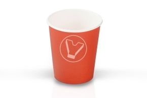 ჭიქა, 250 მლ, წითელი 