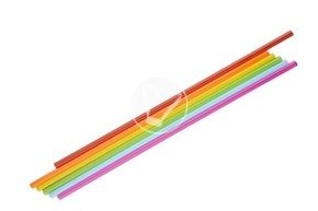 საწრუპი მილები, ფერადი d-5 მმ, სიგრძე - 210 მმ