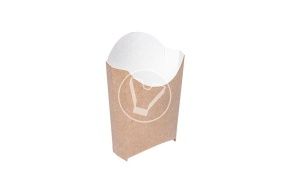 შეფუთვა Eco Fry L, 130*120*50 მმ, კრაფტი (DOECO)