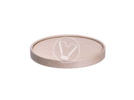 ქაღალდის თავსახური, 97 მმ, კრაფტი, საწვნისთვის 500 მლ (EcoSoup)