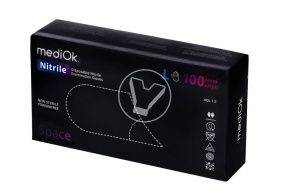 ერთჯერადი ხელთათმანები, ნიტრილ, პუდრის გარეშე, შავი, ზომა L VerdeVita