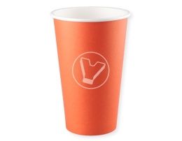 ჭიქა, 400 მლ, წითელი (Unikscup)