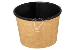 შავი თასი თავსახურის გარეშე წვნიანისთვის, OneBowl 380 მლ.