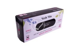 Перчатки ЧЕРНЫЕ нитриловые, смотровые, неопудренные (Linger), размер L