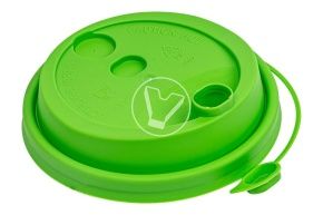 თავსახური d-80 საქრქველით, სალათისფერი მქრთალი სასმელი ნახვრეტით, PP სიახლე