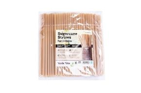 Трубочки из сахарного тростника, 8 мм. Крафт (Verde Vita)