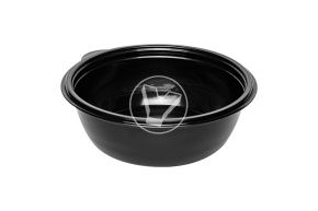 სუპის კონტეინერი K144, 375 მლ, შავი