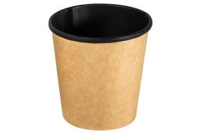 შავი წვნიანის თასი თავსახურის გარეშე, OneBowl 520 მლ.