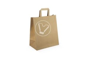 პარკი ბრტყელი სახელურებით, 350*150*450 მმ, კრაფტი