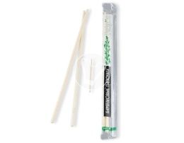 Sushi sticks, length - 230 mm, in transparent packageing with toothpick