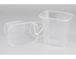 კონტეინერი 500 მლ. 108x82x102.8 მმ, გამჭვირვალე