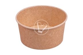 Salad packaging 1000 ml. Pure Kraft without lid (Benders)