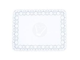 300 x 400 მმ, თეთრი მართკუთხა, DECO, ხელსახოცი აჟურული კიდით, 250 ც./შეფუთვა.
