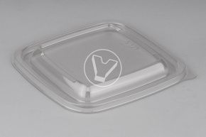 თავსახური და კონტ. SpK 126 (12x12), გამჭვირვალე (სტიროპლასტი)