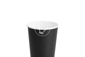 შავი ორშრიანი ჭიქა ცხელი სასმელებისთვის 400 მლ (VERDE VITA) 