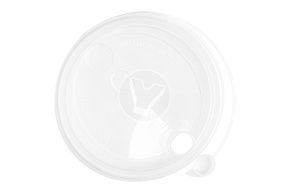 Lid with drinking hole 90 mm, transparent