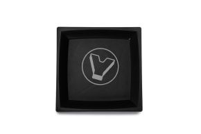 თეფში კვადრატული, ბრტყელი 210 მმ. შავი