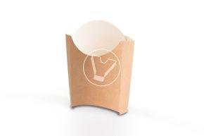 შეფუთვა Eco Fry L, 130*120*50 მმ, კრაფტი (DOECO)