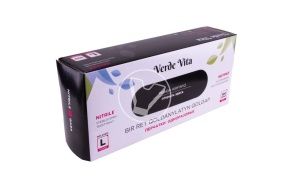 Перчатки ЧЕРНЫЕ нитриловые, смотровые, неопудренные (Linger), размер L