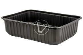 Container black 750 ml. 179x132x51.8 mm, Cyclyc