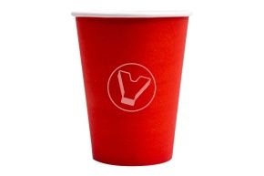 ჭიქა, 350 მლ, წითელი (Unikscup)