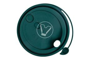 Lid, 90mm with drinking hole, green