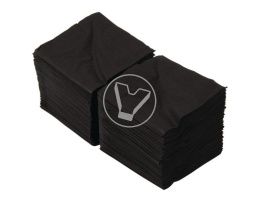 ხელსახოცები შავი, 2 შრე, 24*24 სმ, 250 ფ./შეფუთვა, ECO NAPKINS