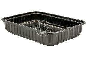 კონტეინერი შავი 500მლ. 179x132x34.4 მმ (Cyclyc)