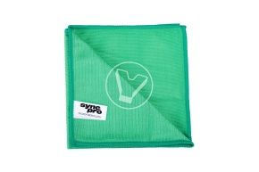 მიკროფიბერის ხელსახოცი მინებისათვის 35*35, 265 გმ (მწვანე)