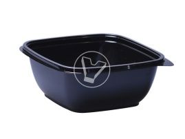 კონტეინერი SpK-1616-875 შავი, 160*160*69, 875 მლ