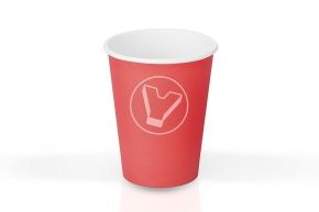 ჭიქა, 250 მლ, წითელი (Unikscup)