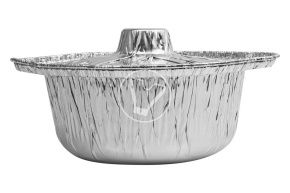 ალუმინის ფორმა "ქვაბი" თავსახურით212*120*78 მმ