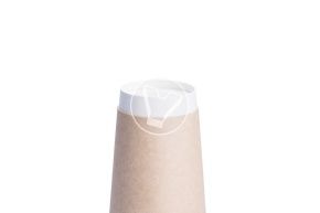 თეთრი ორშრიანი ჭიქა ცხელი სასმელებისთვის 400 მლ (VERDE VITA) 