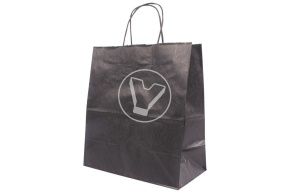 შავი პარკი გრეხილი სახელურებით 220*120*250