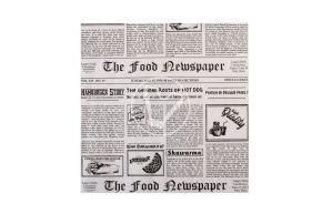 ქაღალდის დასაფენი, შავი newsaper, 300x300 მმ