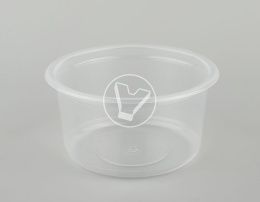 სუპის კონტეინერი K115, 350 მლ, გამჭვირვალე (სტიროპლასტი)