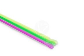 საწრუპი მილი ფერადი, კოვზით, 6*240 მმ.