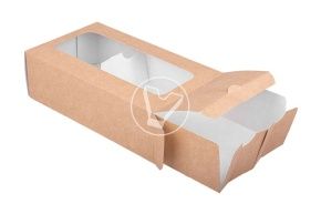 შეფუთვა მაკარონი MB 12, 180*107*50 კრაფტი