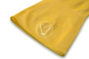 რეზინის ხელთათმანები, 100 გ, ზომა L, ყვითელი