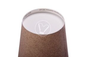 ჭიქა 350 მლ. d-90 ცხელი სასმელისთვის, კრაფტისთვის