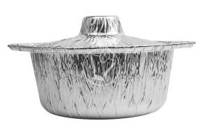 Aluminum form "Saucepan" with lid, 252*160*98 mm, 2300 ml.