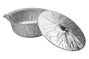 ალუმინის ფორმა "ქვაბი" თავსახურით Y338, 328*115 მმ, 4800 მლ.