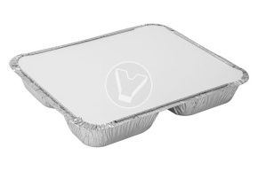 საფარი ალუმინის კონტეინერისთვის Lamina 4 განყოფილებიანი 1000 მლ C4, 235*200