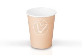 ჭიქა, 250 მლ, d-80, კრაფტი (ლიგა პაკი) (280 მლ პირამდე)