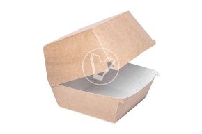 შეფუთვა Eco Burger XL, 112*112*112 მმ, კრაფტი (DOECO)