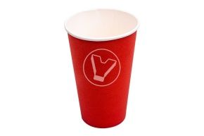 ჭიქა, 400 მლ, წითელი (Unikscup)